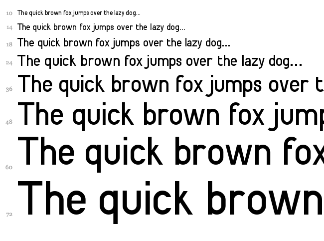 Patinio Neue font waterfall